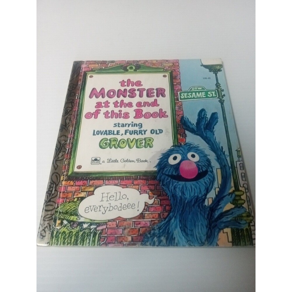 The Monster at the End of This Book Sesame Street Little Golden Book Grover 1978